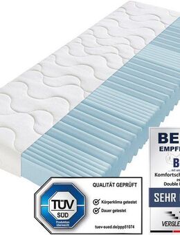 Komfortschaummatratze Double Deluxe Matratze 20, Matratze in 90x200 cm und weiteren Größen, Beco, 20 cm hoch, Matratze vom TÜV Süd getestet*, über 2.000 5-Sterne-Bewertungen!