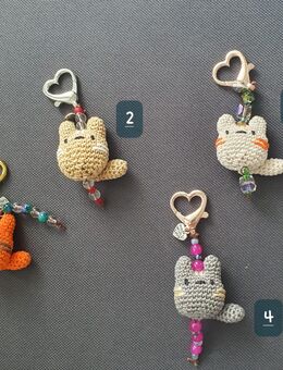 Katzen Schlüsselanhänger Handarbeit - Saarbrücken