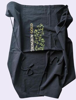 Kellnerschürze STRONGBOW GOLD – Schwarze Gastro-Schürze mit Logo - München Thalkirchen-Obersendling