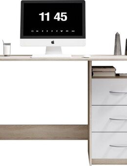 BEGA OFFICE Schreibtisch Adria, Computertisch, Schubkästen rechts oder links montierbar, Breite 123 cm