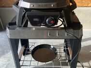 Weber - Elektrogrill Pulse 1000 Schwarz mit Standtisch, neuwertig - Unterthingau