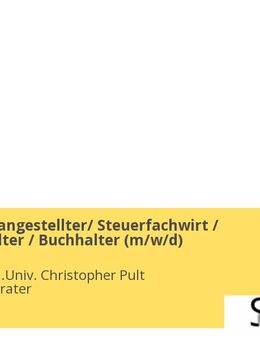 Steuerfachangestellter/ Steuerfachwirt / Lohnbuchalter / Buchhalter (m/w/d) - Füssen