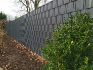 60m Doppelstabmattenzaun, H-1,83, 6/5/6 mit 3 Eckpfosten - Bremerhaven