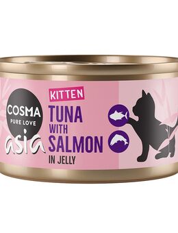 Sparpaket Cosma Asia Kitten 24 x 85 g - Thunfisch mit Lachs