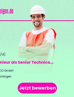 Ingenieur (Energietechnik, Versorgungstechnik o. ä.) als Senior Technical Manager (m/w/d) - Hechingen