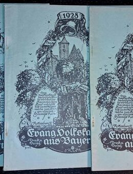Historishe Ausgaben des Evang. Volkskalenders Bayern 1927/28/29 - Berlin Mitte
