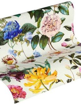 A.S. Création Vliestapete Jette Joop tropisch floral natürlich, leicht strukturiert, Wald, botanisch, floral, Blumentapete Tapete Streifen Tapeten Wohnzimmer Schlafzimmer Küche