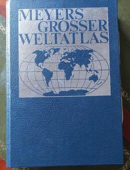 Weltatlas vom Meyer in Leder gebunden - Hamburg Hamburg-Nord