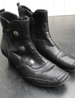 Jana Damen Leder Stiefelette Gr. 7 ½ schwarz 9,- - Flensburg
