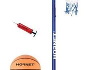 Hornet by Hudora Basketballständer Hornet 205 (Set, 3-St., Basketballständer mit Ball und Pumpe), mobil, höhenverstellbar bis 205 cm