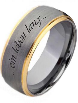 Damenring Wolframring DW132 mit Außengravur - Aholming