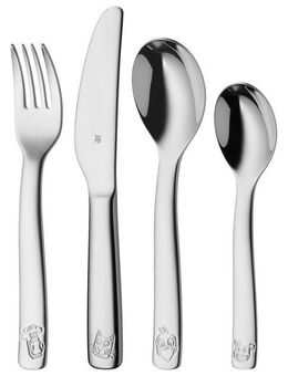 WMF Kinderbesteck Bauernhof (4-tlg), 1 Personen, Cromargan® Edelstahl Rostfrei 18/10, ab 3 Jahren, hygienisch, säurefest