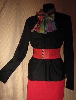 NEU * Elegant * Romantik * Langarm * Bodycon * Strech * Bluse "ZARA Woman" Gr. 42- 44, 46/ L- XL * schwarz * Gothic * - Riedlingen Zentrum