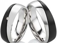 Edelstahlringe MOR6 mit Zirkonia oder Diamant - Aholming