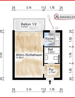 Wo gibt es das noch - ruhiges 1 Zi. App. um unter 8525.-€/m² KP - keine Erbpacht und Provisionsfrei? - München