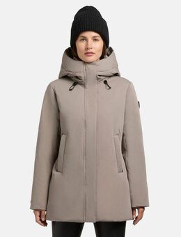 khujo Winterjacke Palla-YM Damen Wintermantel mit verstellbarer Kapuze