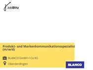 Produkt- und Markenkommunikationsspezialist (m/w/d) - Oberderdingen