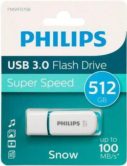 Philips USB 3.0 512GB Snow Edition Spring Green USB-Stick (USB 3.0)