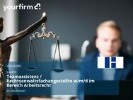 Teamassistenz / Rechtsanwaltsfachangestellte w/m/d im Bereich Arbeitsrecht - München