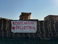 „Paletten sind kostenlos am neuen Solarpark in Studentiz-Schönermarg, Brandenburg, von Montag bis Samstag, 08:00 bis 17:00 Uhr, abzuholen. Willkommen!“ - Kyritz