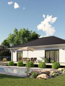 Leben auf einer Ebene: Bungalow „Nizza“ mit großzügigem Grundstück in Moosthenning - Moosthenning