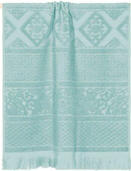 PAD Strandtuch Harlem, Frottee (1-St), Made in Europe, Uni Farben, mit Ornamenten, mit Fransen