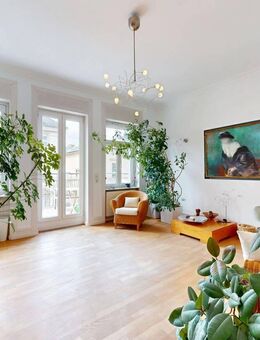 Charmante Drei-Zimmer-Stilaltbauwohnung mit Sonnenbalkon in begehrter Lage - Frankfurt (Main)