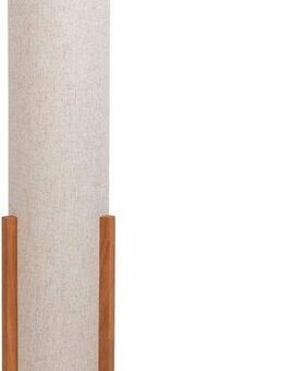 näve Stehlampe Matida, Ein-/Ausschalter, ohne Leuchtmittel, 1xE27 exkl., Holzgestell, Textilschirm natur, H: ca. 32cm, D: ca. 22cm