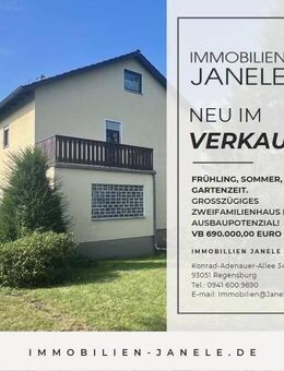 Kapitalanleger aufgepasst! Großzügiges Zweifamilienhaus mit Ausbaupotenzial! - Regensburg
