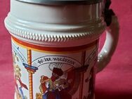 Dekorativer Bierkrug mit Zinndeckel von WMF- ein ganz besonderes Stück - Niederfischbach