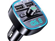 Bluetooth-5.0 Wireless Car FM Transmitter 2 USB-Charger Radio - Berlin Neukölln