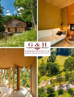 OASE DER RUHE ***Moderner, exklusiver Landsitz (Lodge-Sacherl-Waidlerhaus) mit Stallung in malerischer Umgebung*** EIN ARCHITEKTONISCHES MEISTERWERK - Mauth