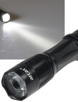 LED Taschenlampe, 1W, 100lm, Inklusive Batterie - Kiel