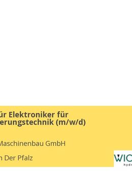 Ausbilder für Elektroniker für Automatisierungstechnik (m/w/d) - Landau (Pfalz)