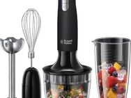 RUSSELL HOBBS Stabmixer 3-in-1, Matte Black 24702-56, 500 W, Mixen, Pürieren, Zerkleinern und Verquirlen