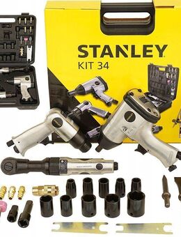 STANLEY PNEUMATIK KIT KOMPRESSOR Druckluftset 34-teilig - Wuppertal