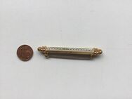 Damen Schmuck Vintage Brosche Stabform Vergoldet - Fulda