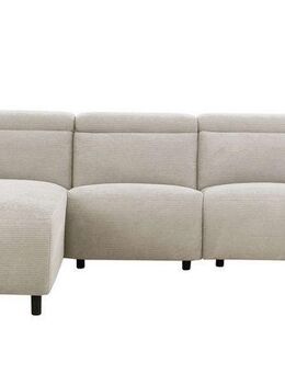 Home affaire Ecksofa SKAANE Struktur, L-Form, 274 cm, manuelle u. elektrische Funktion, Kopfteilverstellung, Relax-und Liegefunktion, Federkernpolsterung