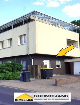 Helle, gemütliche 2 Zimmer Erdgeschosswohnung mit Terrasse und kleinem Garten - Lingen (Ems)