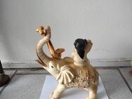 Weißer bemalter Porzellan Elefant - Dettenheim