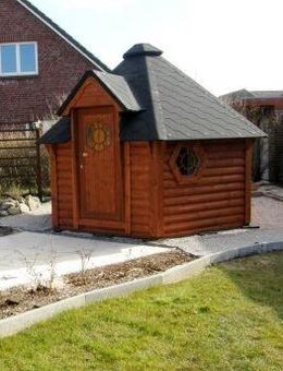 Sauna Saunakota Umkleideraum Gartensauna Kota 9.2m² Kiefer - Rietberg