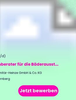 Fachberater für die Bäderausstellung (m/w/d) - Nürnberg