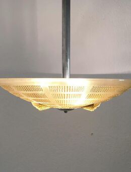 Glas Deckenleuchte Leuchte zu Art Deco Bauhaus Mid Century 50er - Hamburg Hamburg-Nord