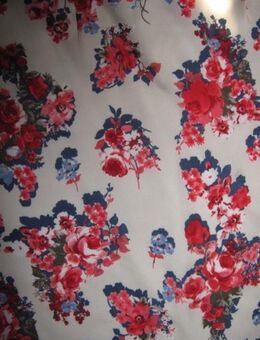 NEU * Edel * wie Seide * Rosen- Blüten * Flower * Romantik * Etui * Kleid "Palmetto" Gr. 34- 36/ XS- S * cremé-beige * rot * blau * - Riedlingen