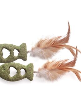 Aumüller Federfisch für Katzen - Sparpaket: 2 x 2er Set