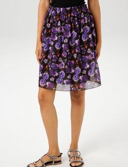 Aniston CASUAL Minirock mit romantischen Blüten und Blättern bedruckt