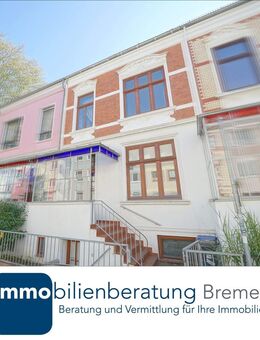 Charmantes Altbremer Reihenmittelhaus mit zwei Wohneinheiten und Studio im Souterrain - Bremen