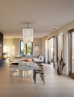 Neubau: Exquisites Penthouse mit 5 Zimmern, Haus-im-Haus-Charakter und 3 Terrassen - München