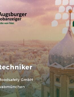 Prüftechniker (m/w/d) für Tank- und Wärmetauscherprüfung - Schwabmünchen