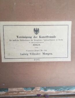 antiker Kunstdruck „Morgen „v.Ludwig Willroider - Wörthsee